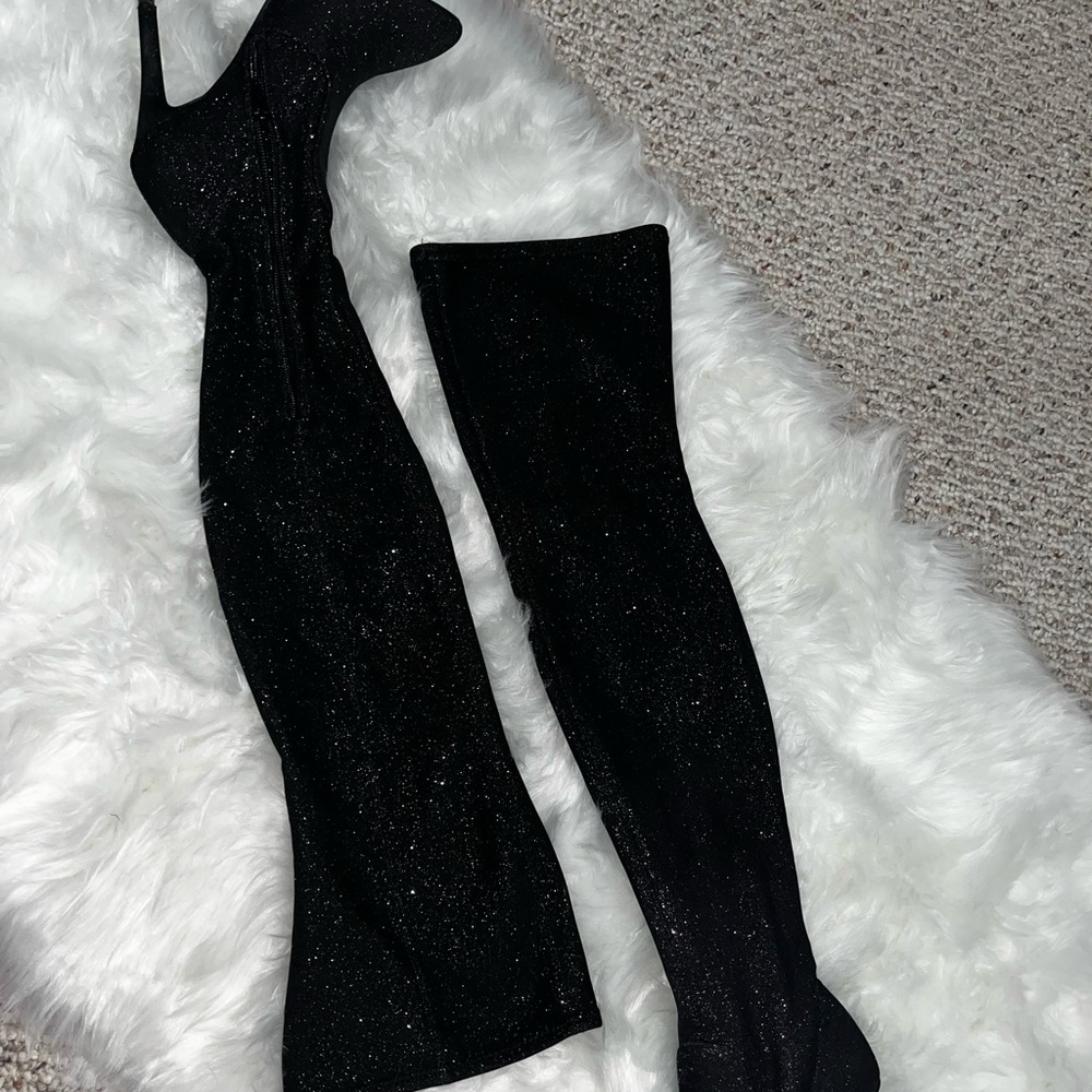 FASHION NOVA- glitter boots